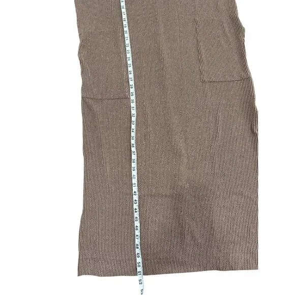 Three Bird Nest Womens Maxi Dress Ribbed Short Sleeve Pockets Size L NEW - Picture 6 of 7